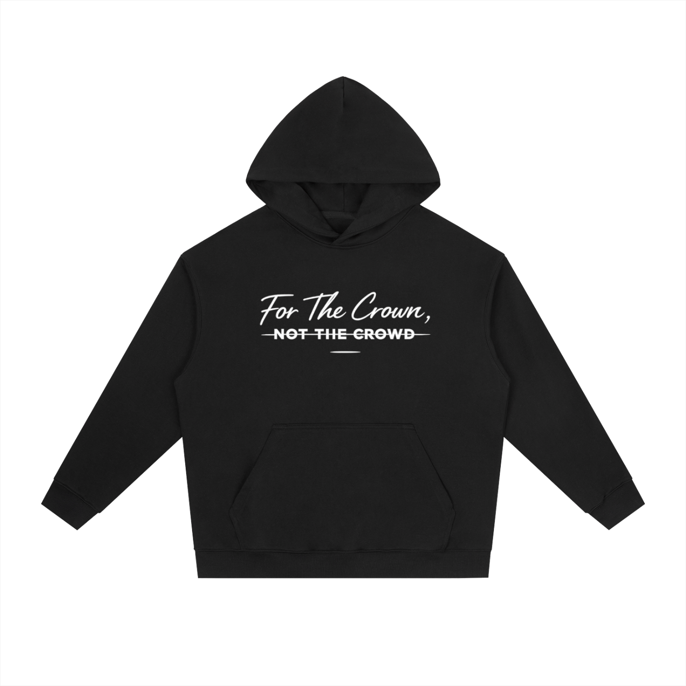 For The Crown Hoodie | Faith-Based Christian Hoodie | Unisex Oversized Sweatshirt | Bold Statement Apparel