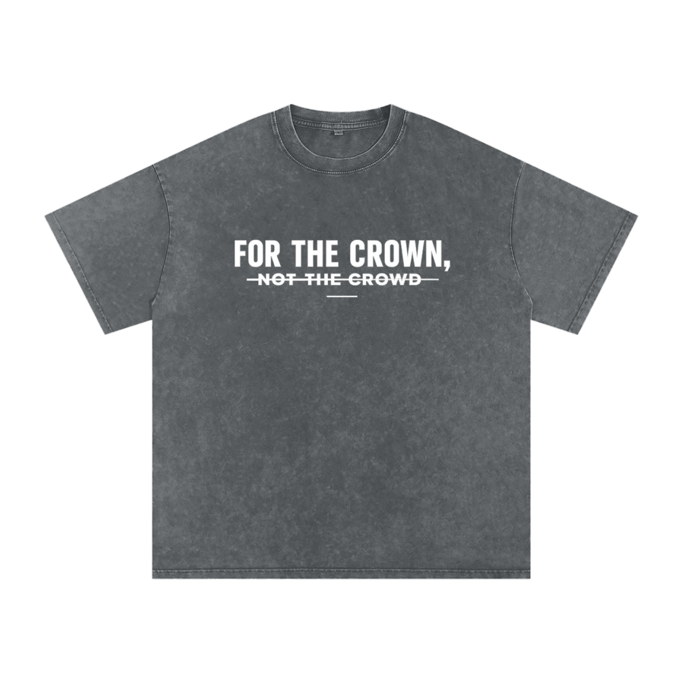 For The Crown T-Shirt | Christian Streetwear Tee | Faith-Based Graphic Shirt | Unisex Cotton Tee