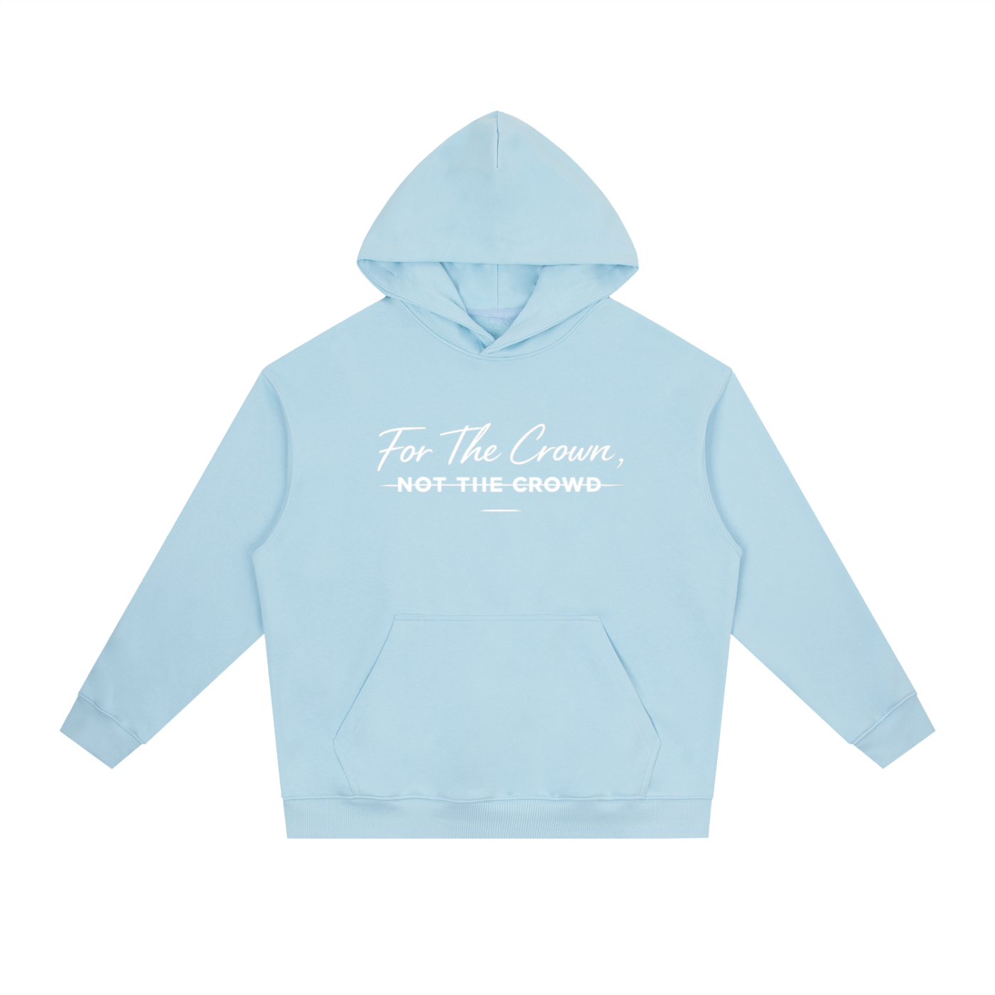 For The Crown Hoodie | Faith-Based Christian Hoodie | Unisex Oversized Sweatshirt | Bold Statement Apparel