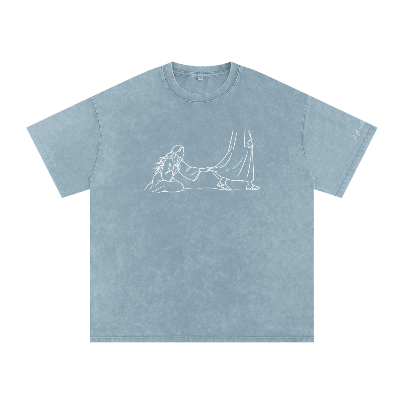 Faith Made Her Reach™ Vintage Wash T-shirt | Christian Graphic T-shirt | Faith Based