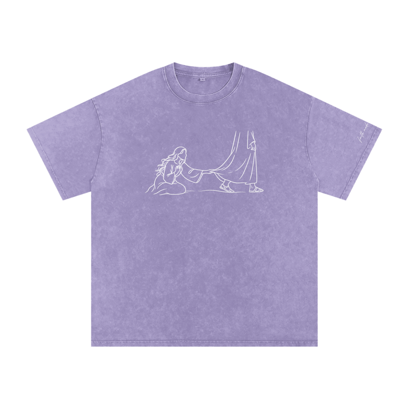 Faith Made Her Reach™ Vintage Wash T-shirt | Christian Graphic T-shirt | Faith Based