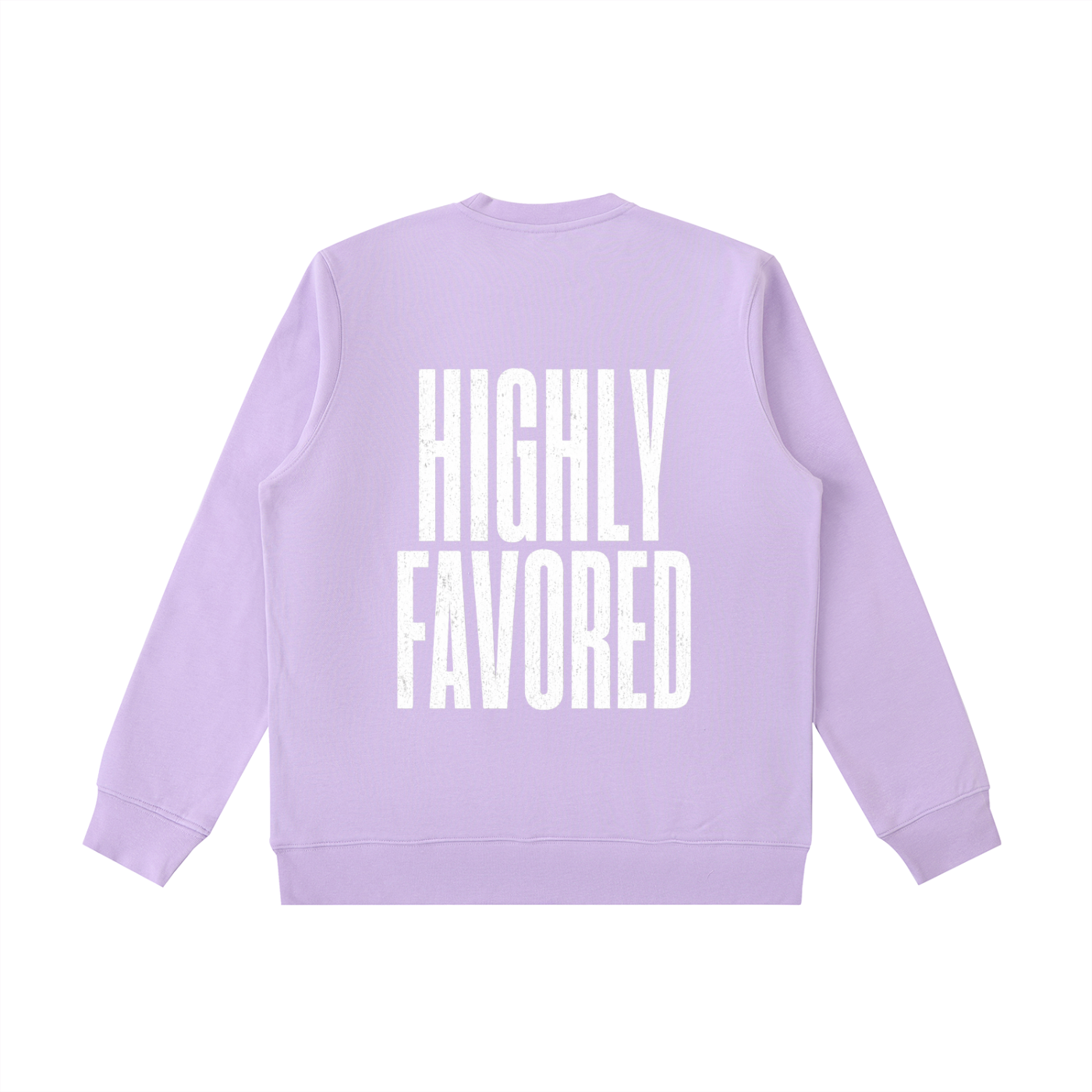 Highly Favored Crewneck | Faith-Based Sweatshirt | Bold Christian Apparel | Cozy Pullover