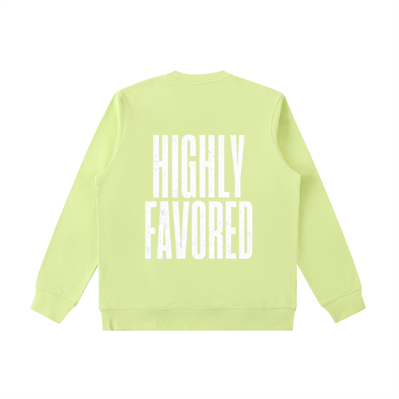 Highly Favored Crewneck | Faith-Based Sweatshirt | Bold Christian Apparel | Cozy Pullover