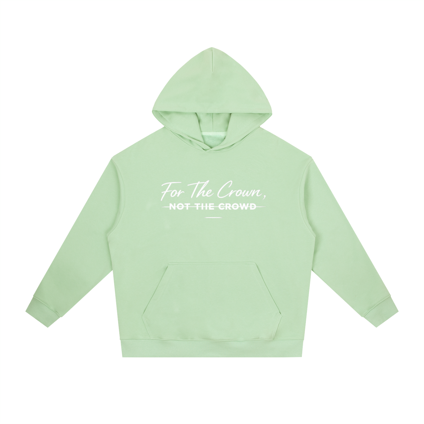 For The Crown Hoodie | Faith-Based Christian Hoodie | Unisex Oversized Sweatshirt | Bold Statement Apparel